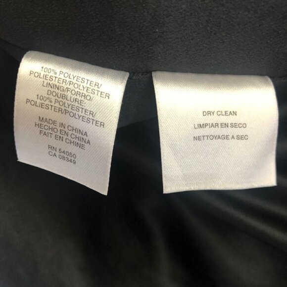 RACHEL Rachel Roy Trench Coat. Black/Taupe Geometric Print. Size M - Picture 9 of 14